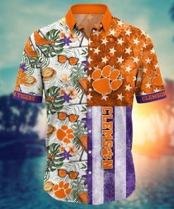 Clemson Tigers NCAA Flower Hawaii Shirt For Fans Ver 7