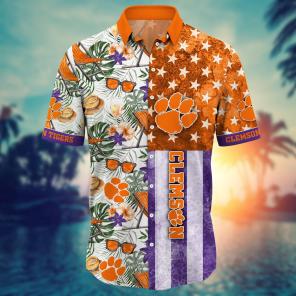 Clemson Tigers NCAA Flower Hawaii Shirt For Fans Ver 7