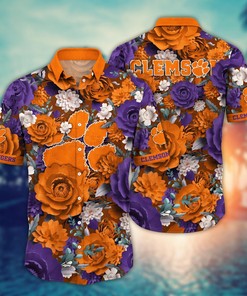 Clemson Tigers NCAA Flower Hawaii Shirt For Fans Ver 8