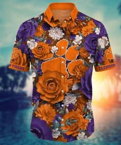 Clemson Tigers NCAA Flower Hawaii Shirt For Fans Ver 8