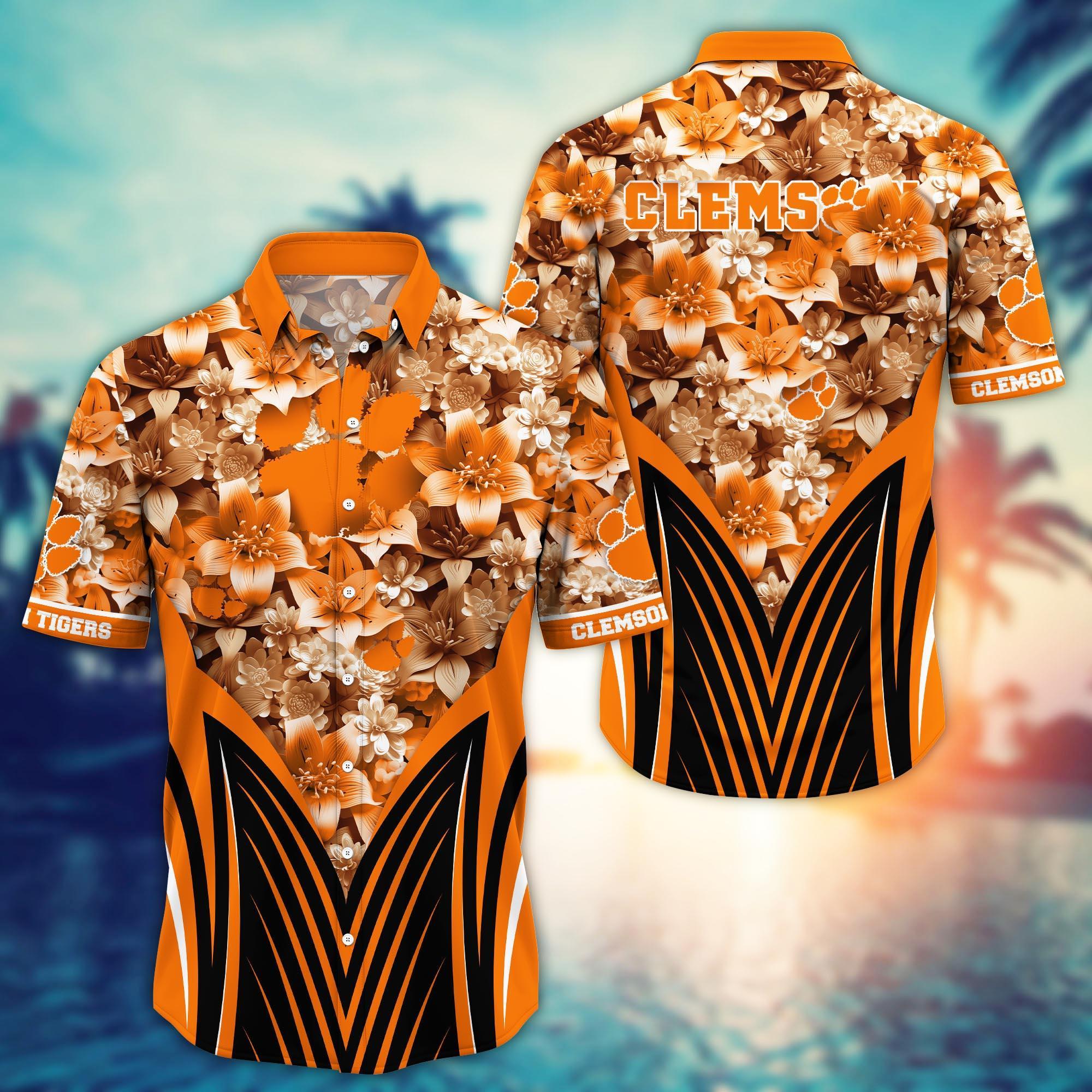 Clemson Tigers NCAA Hawaiian Shirt, Aloha Shirt Ver 1