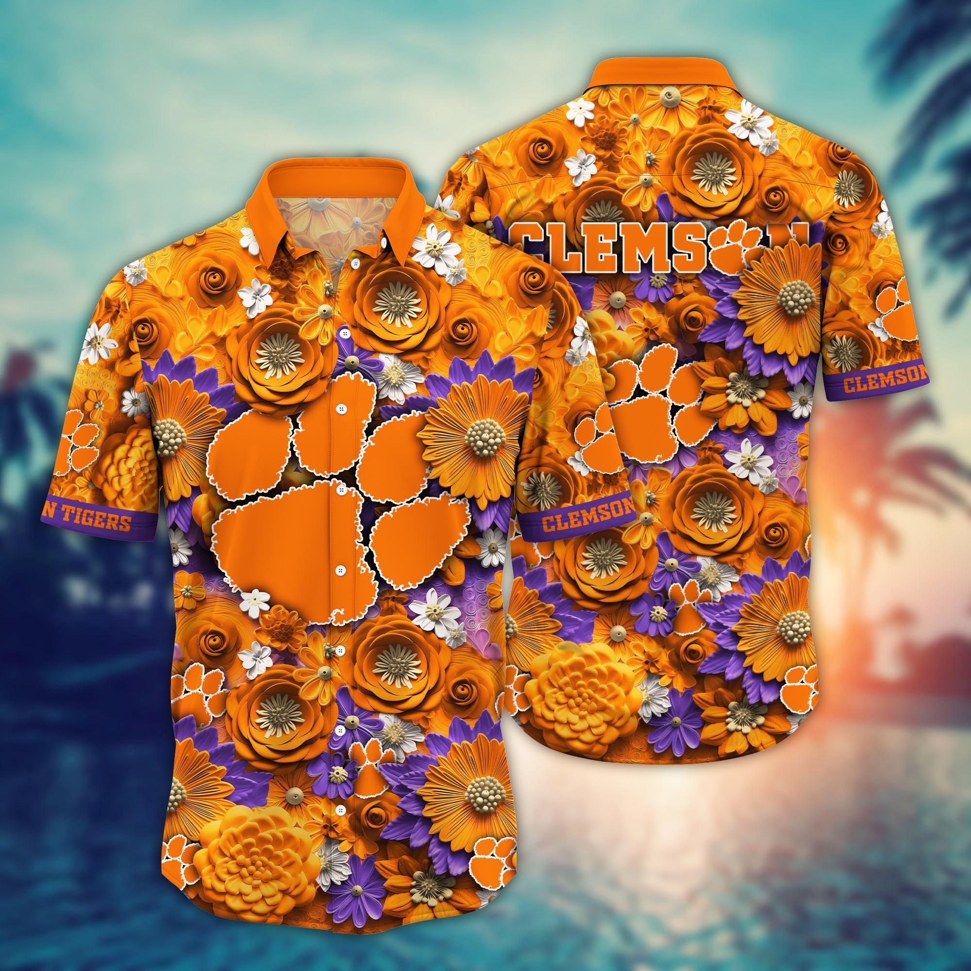Clemson Tigers NCAA Hawaiian Shirt for This Summer Customize Shirt Any Team