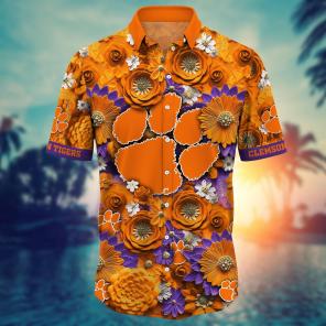 Clemson Tigers NCAA Hawaiian Shirt for This Summer Customize Shirt Any Team