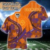 Clemson Tigers NCAA US Flag Flower Hawaii Shirt For Fans