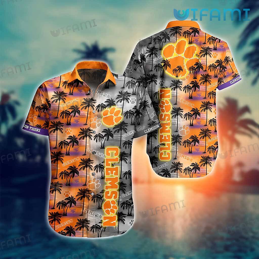 Clemson Tigers Tropical Coconut Hawaiian Shirt - Beautiful Design For Fans