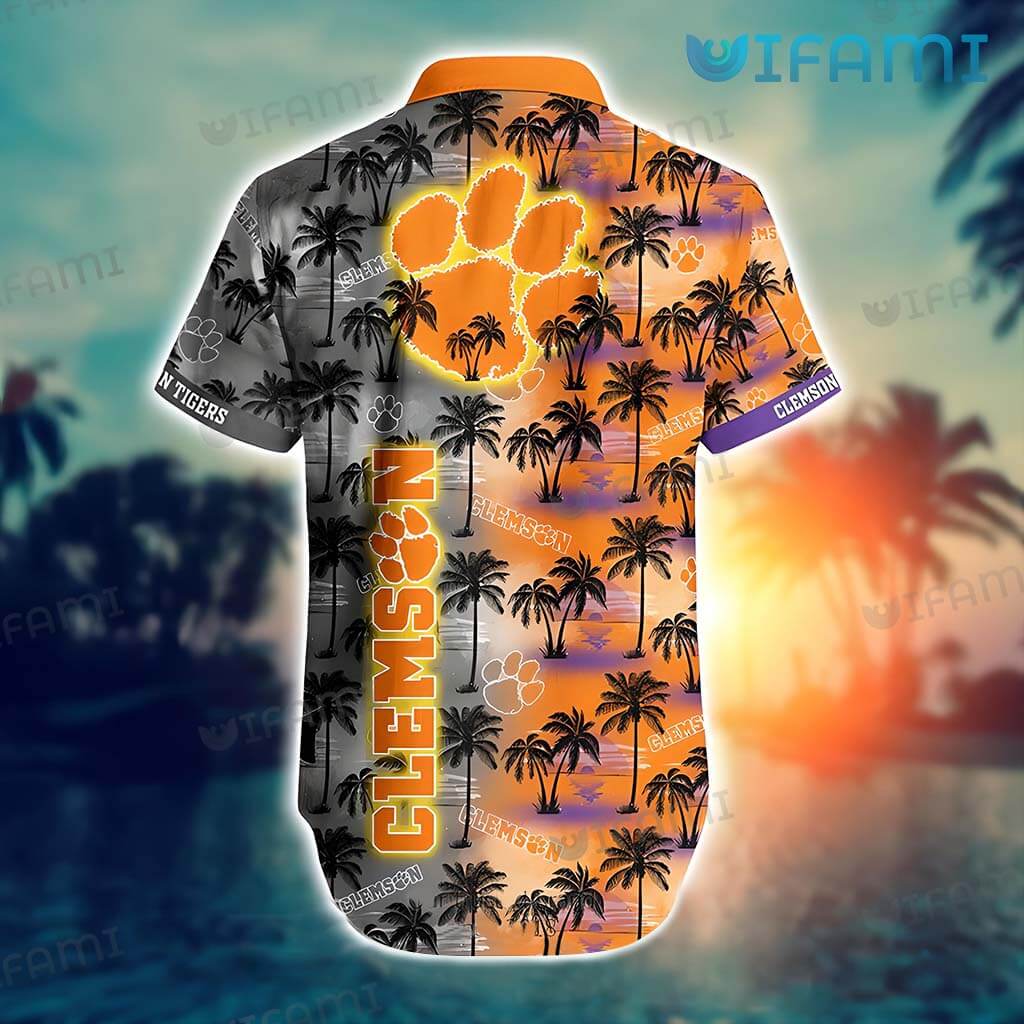 Clemson Tigers Tropical Coconut Hawaiian Shirt - Beautiful Design For Fans