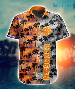 Clemson Tigers Tropical Coconut Hawaiian Shirt - Beautiful Design For Fans
