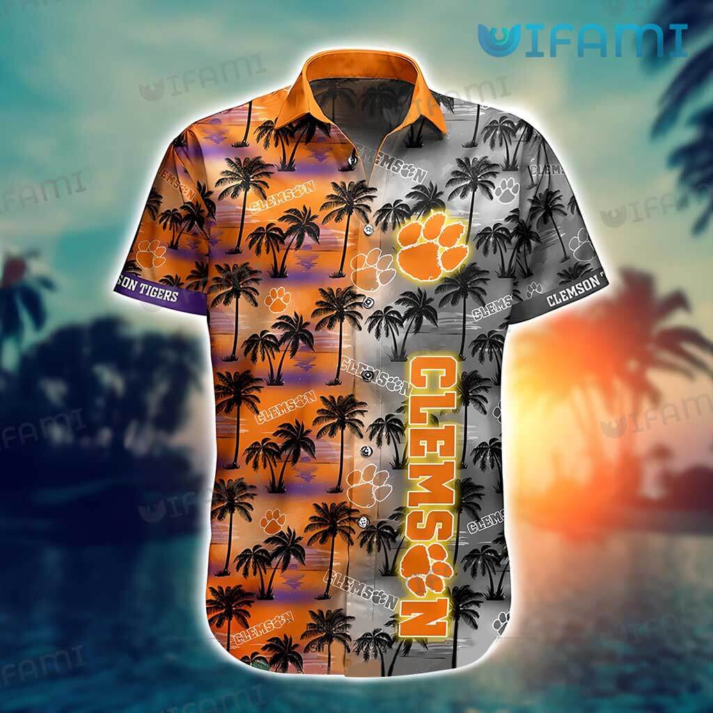 Clemson Tigers Tropical Coconut Hawaiian Shirt - Beautiful Design For Fans