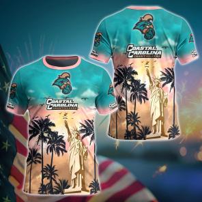 Coastal Carolina Chanticleers NCAA Flower Hawaii Shirt For Fans Ver 2