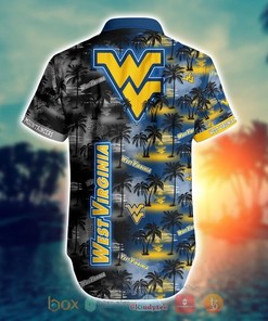 Coconut Print Short Sleeve West Virginia Mountaineers Hawaiian Shirt