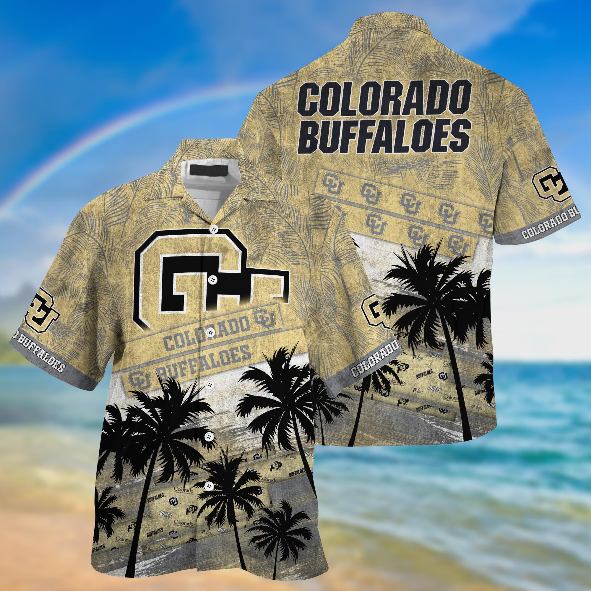 Colorado Buffaloes NCAA Palm Tree Pattern Hawaii Shirt For Sports Fans