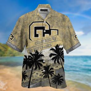 Colorado Buffaloes NCAA Palm Tree Pattern Hawaii Shirt For Sports Fans