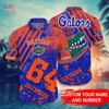 Colosseum Blue Florida Gators Hawaiian Shirt - Medium Size For Fans 