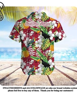Columbia PFG Arkansas Razorbacks Super Slack Tide Hawaiian Golf Shirt - Size M NEW