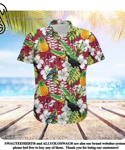 Columbia PFG Arkansas Razorbacks Super Slack Tide Hawaiian Golf Shirt - Size M NEW
