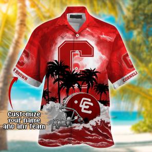 Cornell Big Red NCAA Best Hawaiian Shirt Ever- Customize Any Team Any League