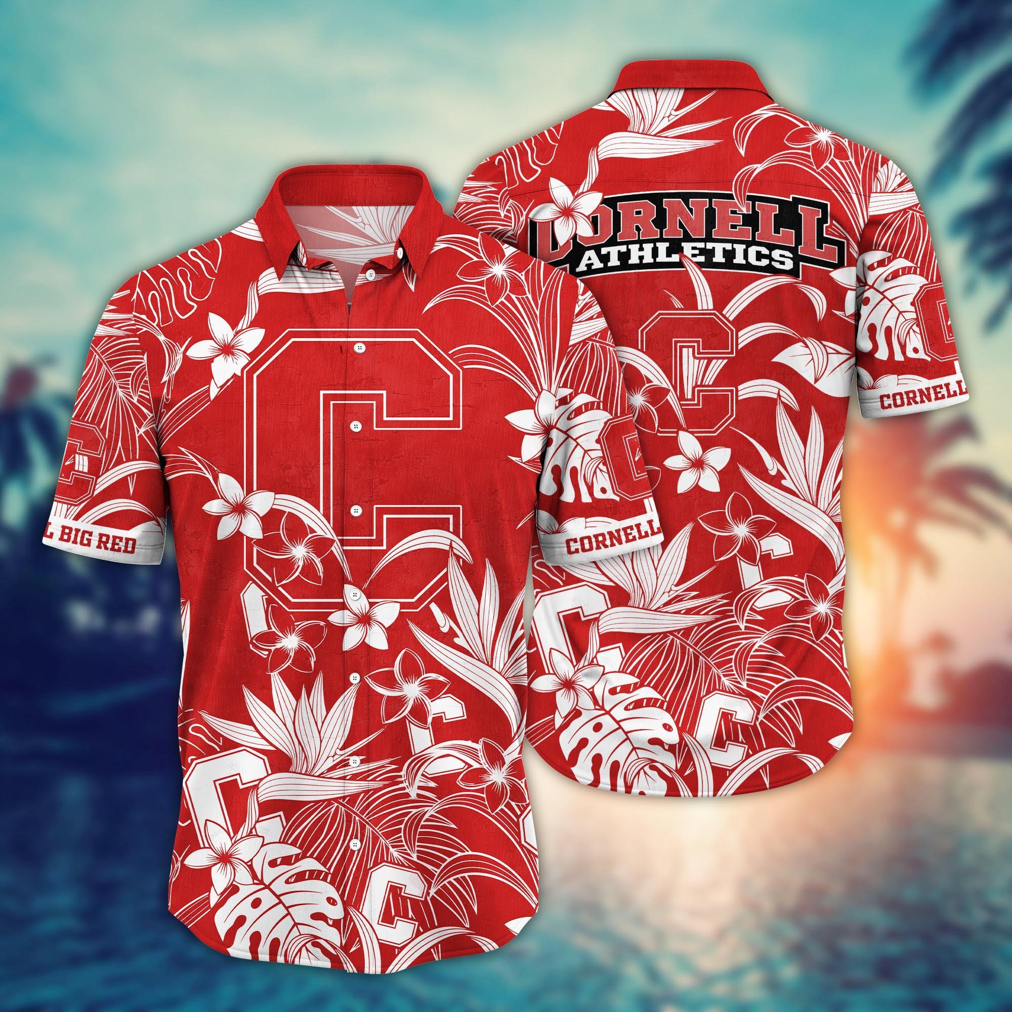 Cornell Big Red NCAA Flower Hawaii Shirt For Fans Ver 16