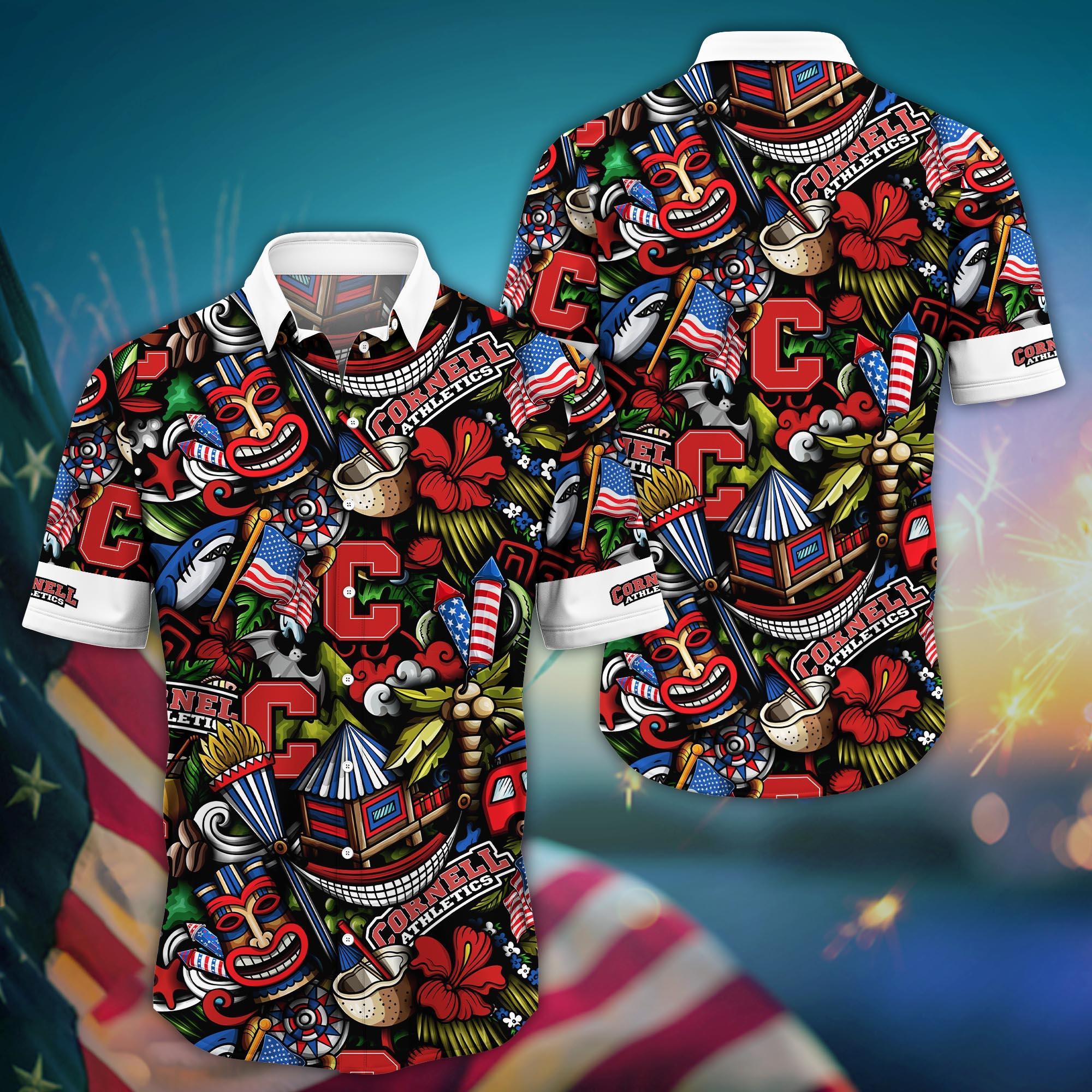 Cornell Big Red NCAA Flower Hawaii Shirt For Fans Ver 26