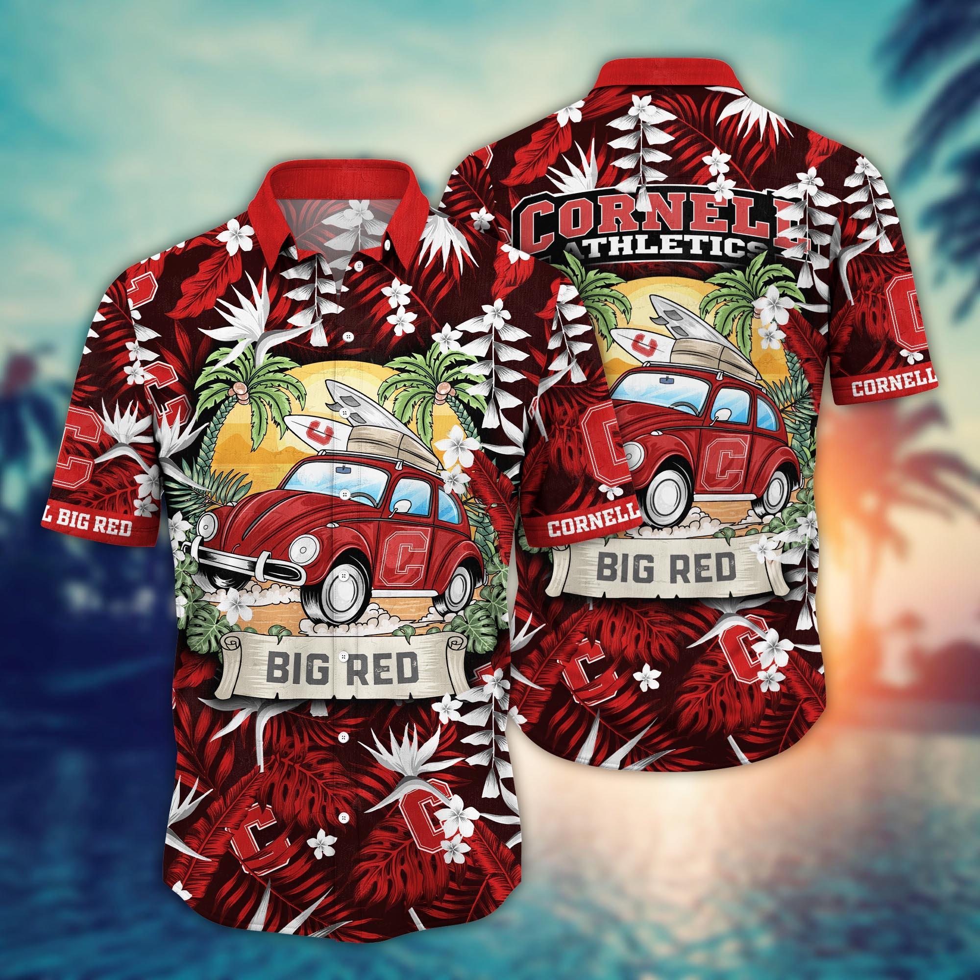 Cornell Big Red NCAA Flower Hawaii Shirt For Fans Ver 4