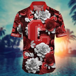 Cornell Big Red NCAA Flower Hawaii Shirt For Fans Ver 5