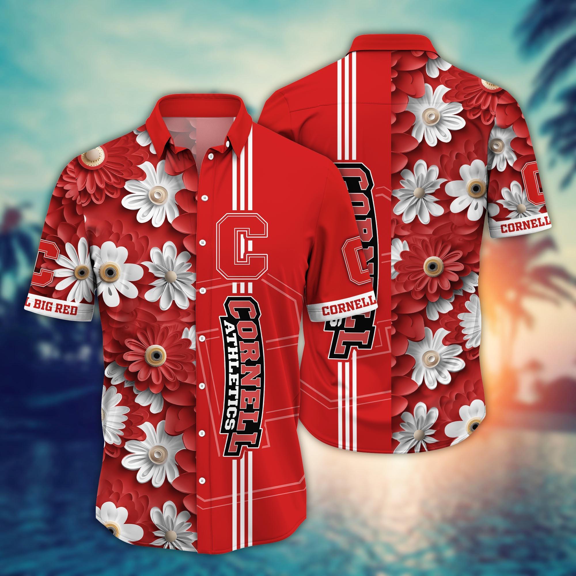 Cornell Big Red NCAA Flower Hawaii Shirt For Fans Ver 7