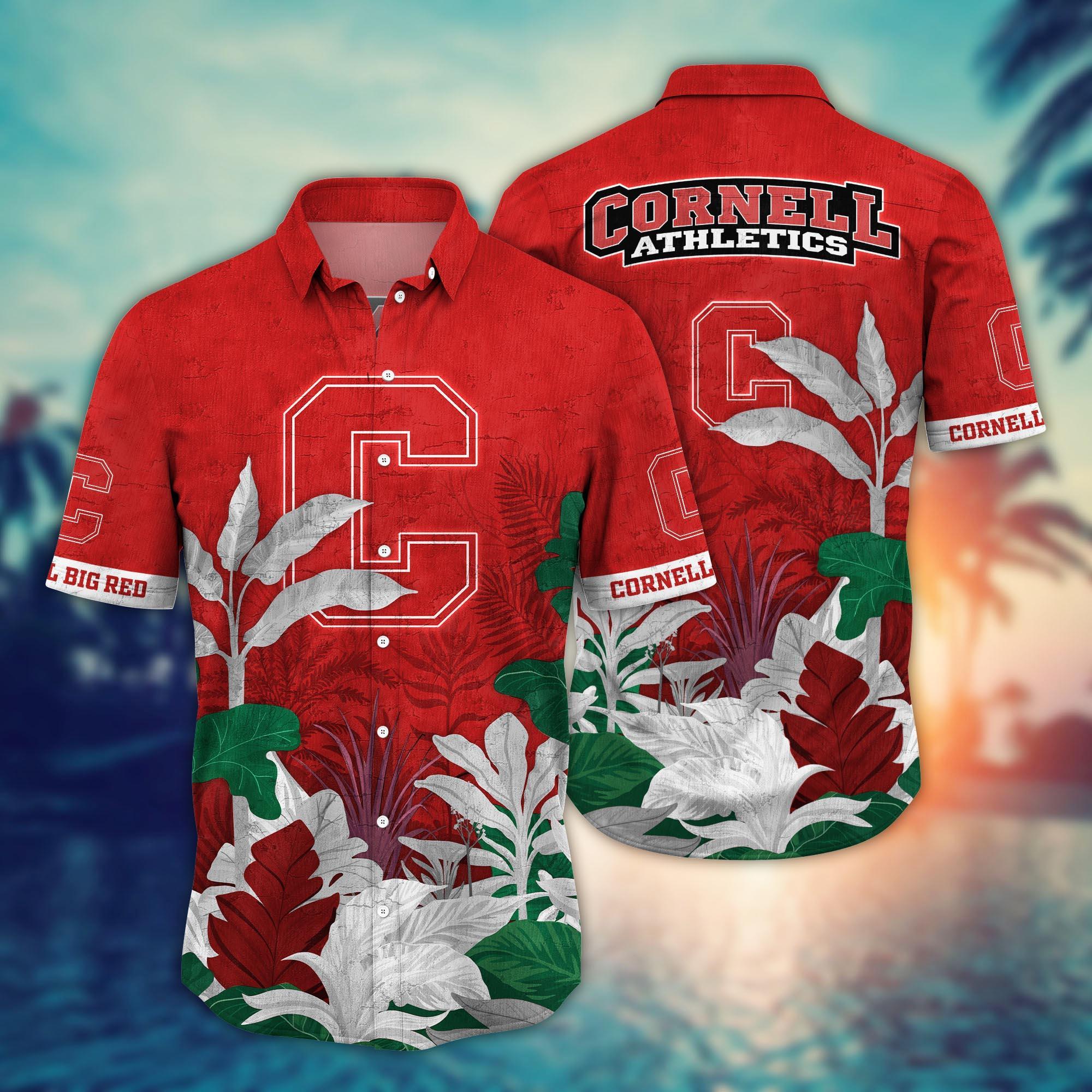 Cornell Big Red NCAA Flower Hawaii Shirt For Fans Ver 8