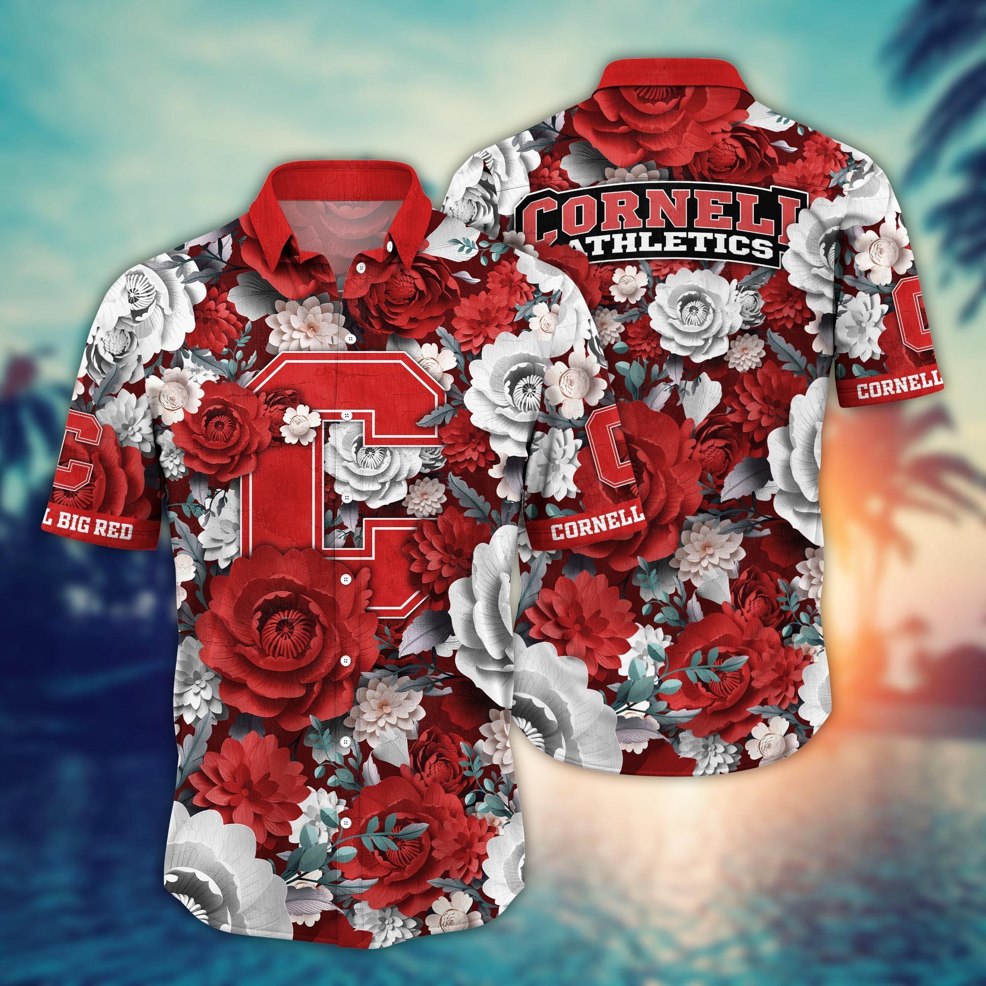 Cornell Big Red NCAA Flower Hawaii Shirt For Fans Ver 9
