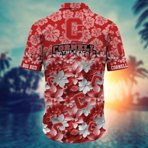 Cornell Big Red NCAA Hawaiian Shirt Gift For Fan