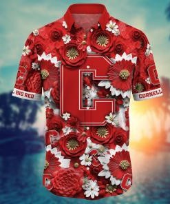 Cornell Big Red NCAA Hawaiian Shirt for This Summer Customize Shirt Any Team