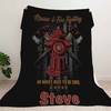 Custom Firefighter Gift - Unique Blanket for Firefighter Enthusiasts