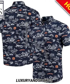 Custom Island Auburn Tigers Hawaiian Shirt for Fans 