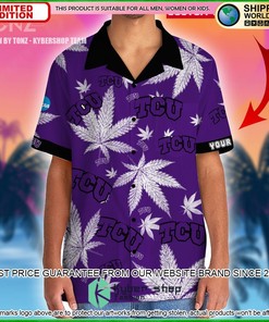 Custom Name Hawaiian Shirt for TCU Horned Frogs - Short
