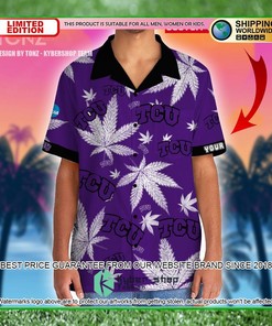 Custom Name Hawaiian Shirt for TCU Horned Frogs - Short
