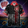Custom Name Wisconsin Badgers Hawaiian Shirt - Gift for Fans