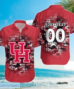 Customize Your Own NCAA Houston Cougars Vintage Camouflage Hawaiian Shirt 