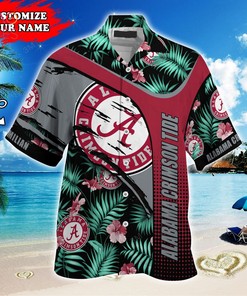 Customized Alabama Crimson Tide Summer Hawaiian Shirt - Tropical Pattern for Fans