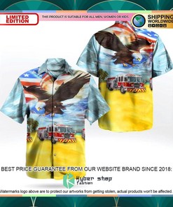 Dothan Fire Department, Alabama Pumper Independence Day Hawaiian Shirt for 4th of July