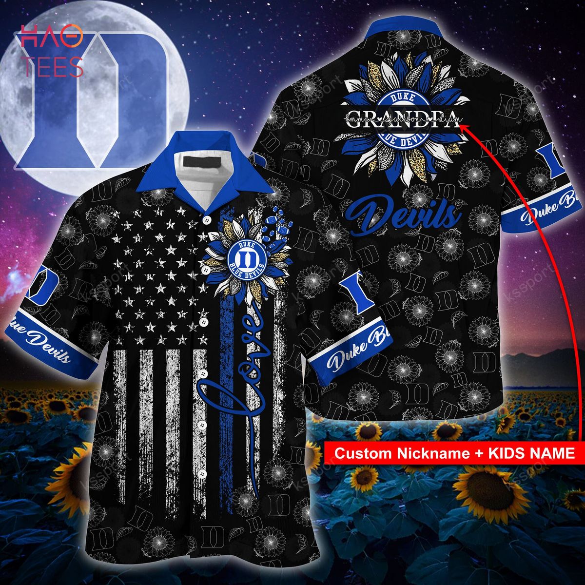 Duke Blue Devils Baby Yoda NCAA Hawaiian Shirt and Shorts - Must-Have For Fans