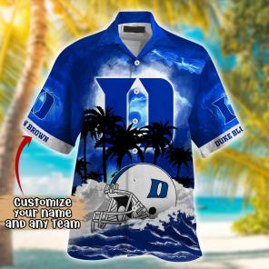 Duke Blue Devils NCAA Best Hawaiian Shirt Ever- Customize Any Team Any League