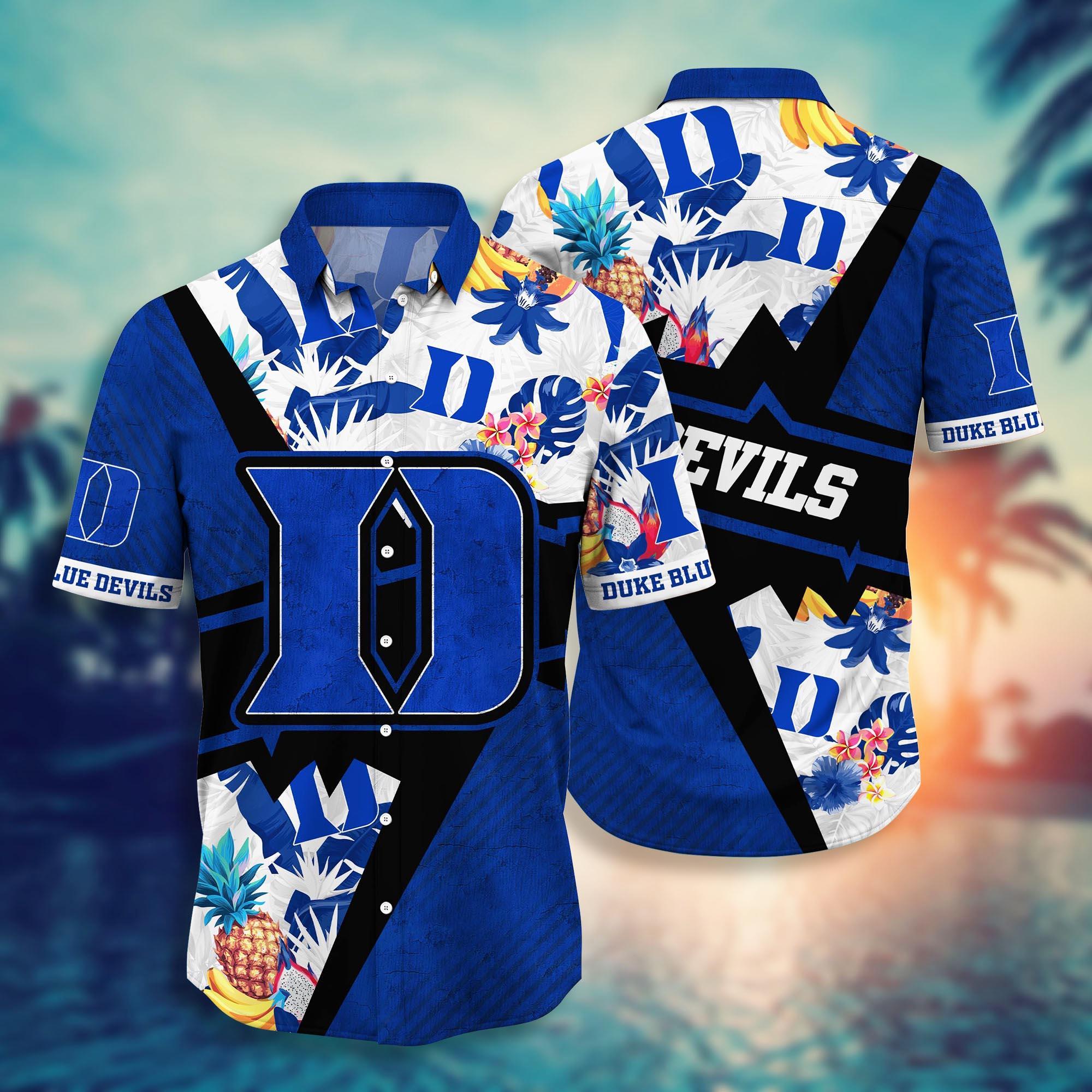 Duke Blue Devils NCAA Flower Hawaii Shirt For Fans Ver 12