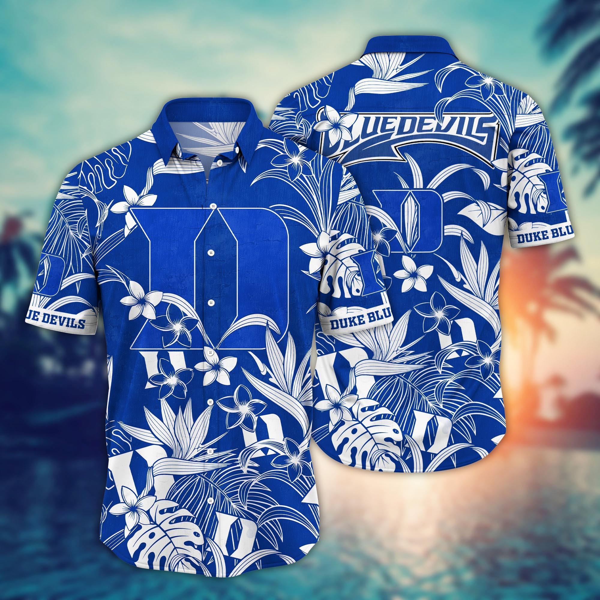 Duke Blue Devils NCAA Flower Hawaii Shirt For Fans Ver 13