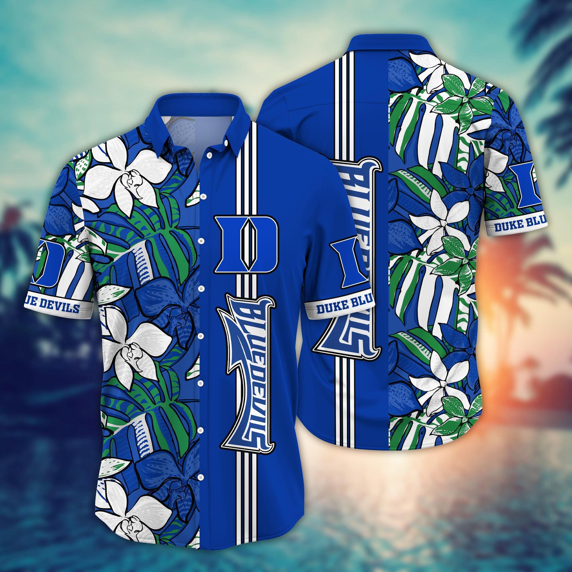 Duke Blue Devils NCAA Flower Hawaii Shirt For Fans Ver 14