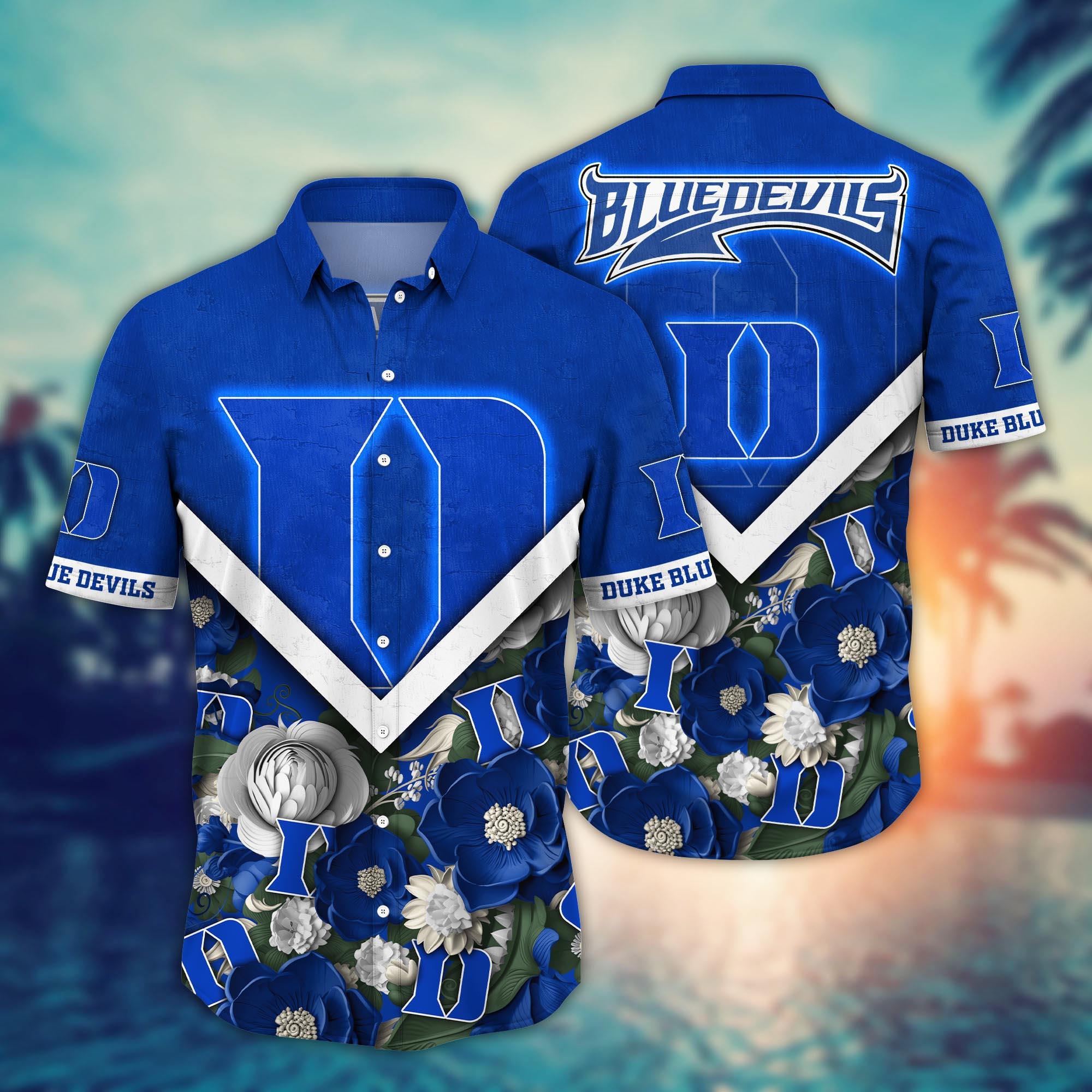 Duke Blue Devils NCAA Flower Hawaii Shirt For Fans Ver 18