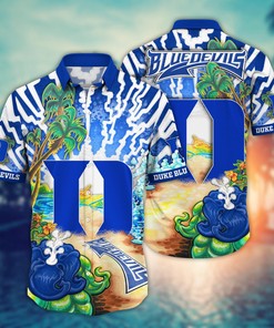 Duke Blue Devils NCAA Flower Hawaii Shirt For Fans Ver 2