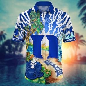 Duke Blue Devils NCAA Flower Hawaii Shirt For Fans Ver 2