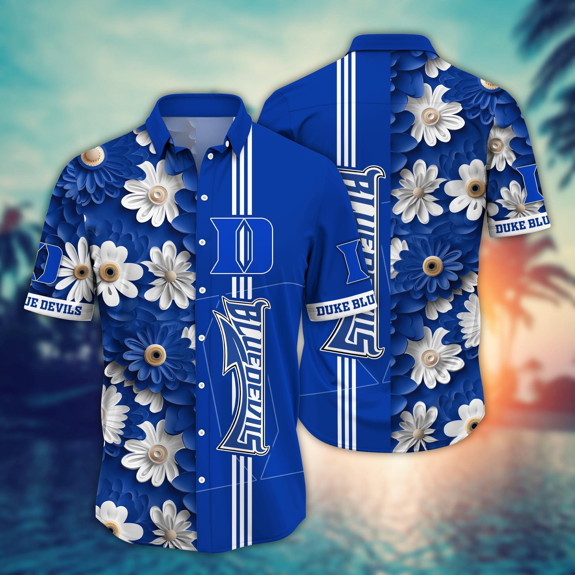 Duke Blue Devils NCAA Flower Hawaii Shirt For Fans Ver 24