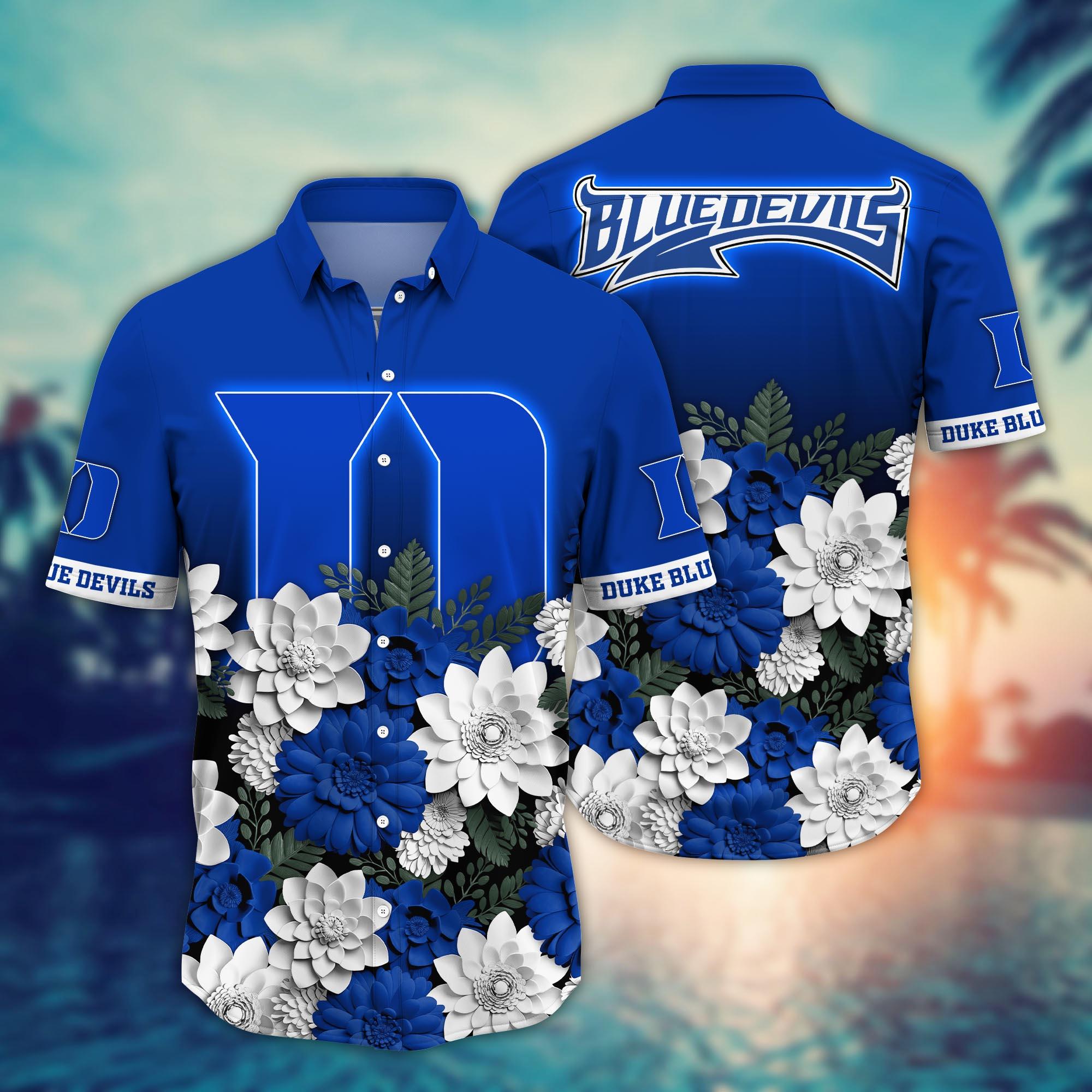 Duke Blue Devils NCAA Flower Hawaii Shirt For Fans Ver 26