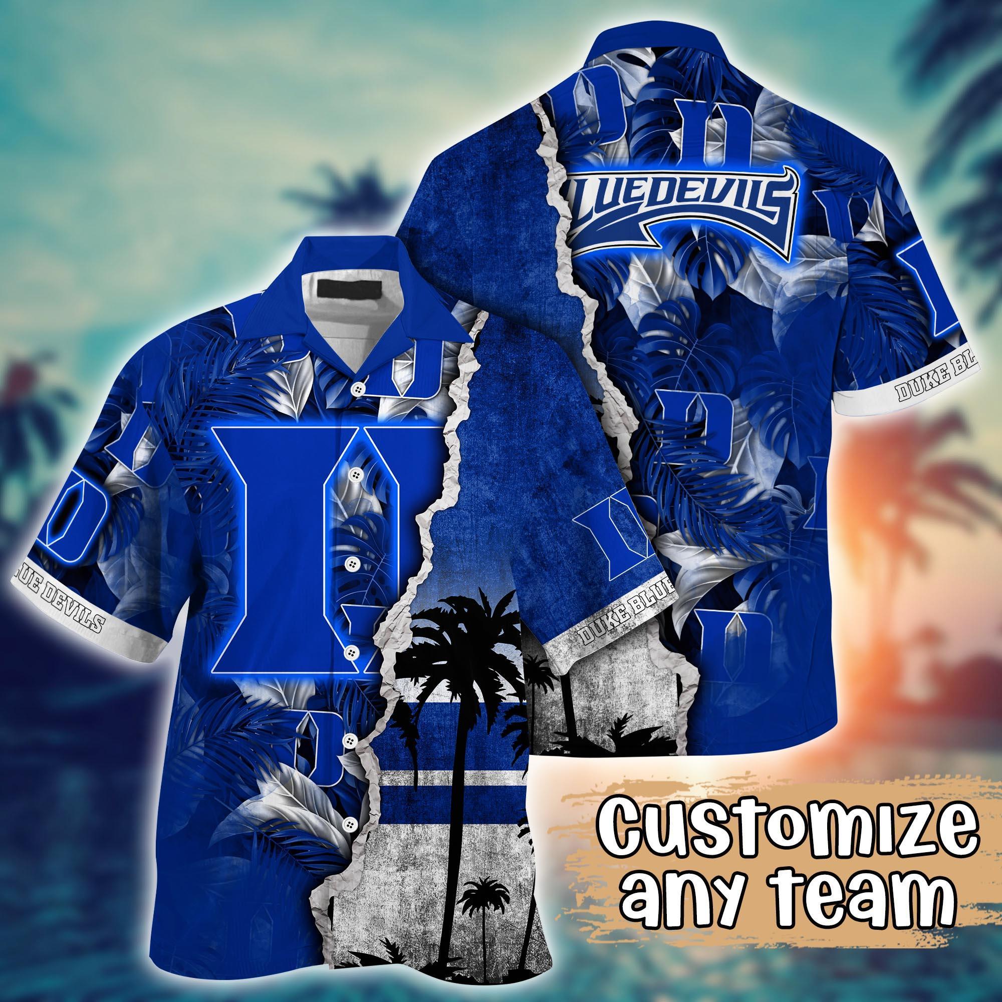 Duke Blue Devils NCAA Flower Hawaii Shirt For Fans Ver 34