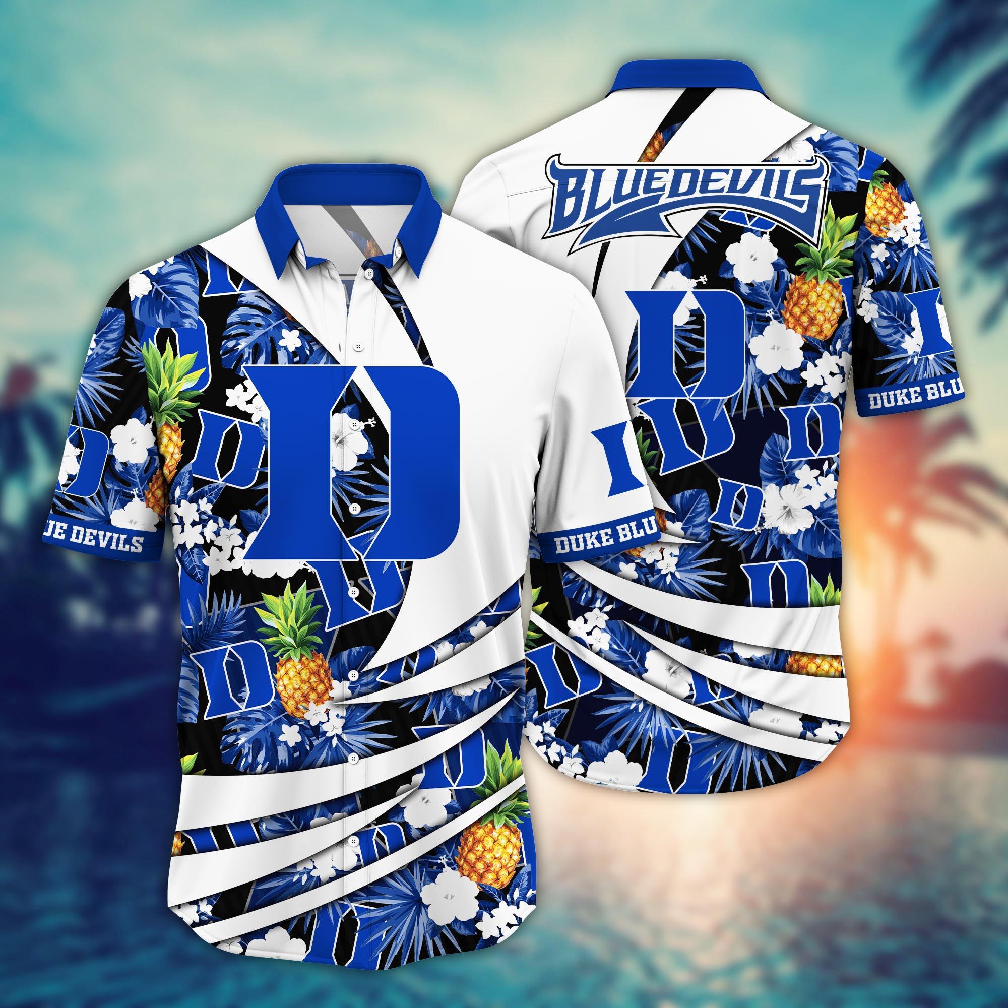 Duke Blue Devils NCAA Flower Hawaii Shirt For Fans Ver 6