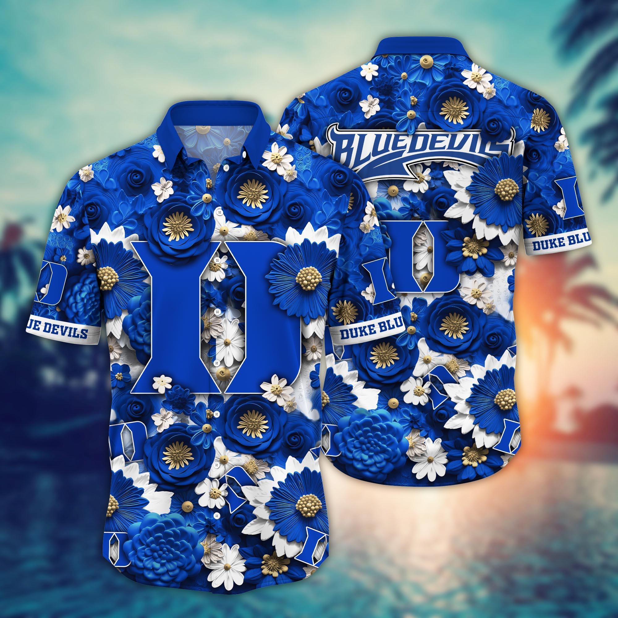 Duke Blue Devils NCAA Hawaiian Shirt for This Summer Customize Shirt Any Team